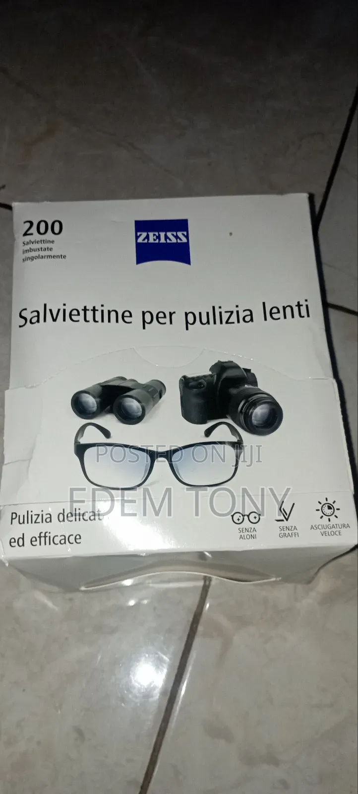 Zeiss Glasses Cleaning Wipes (200 Pieces)
