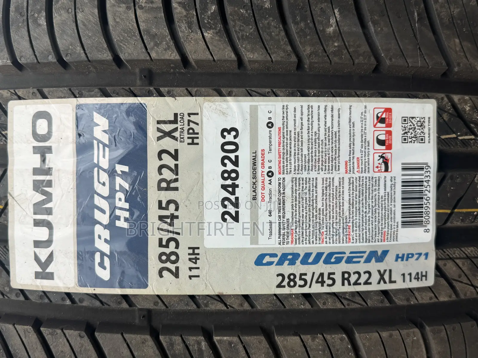 285/45r22 Kumho