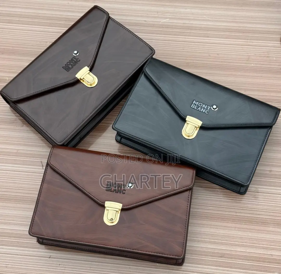 Mont Blanc Luxury Leather Pouch – Classic Elegance in Every Fold