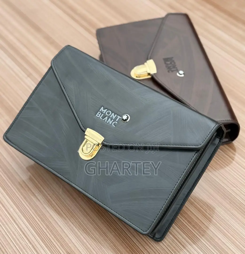 Mont Blanc Luxury Leather Pouch – Classic Elegance in Every Fold