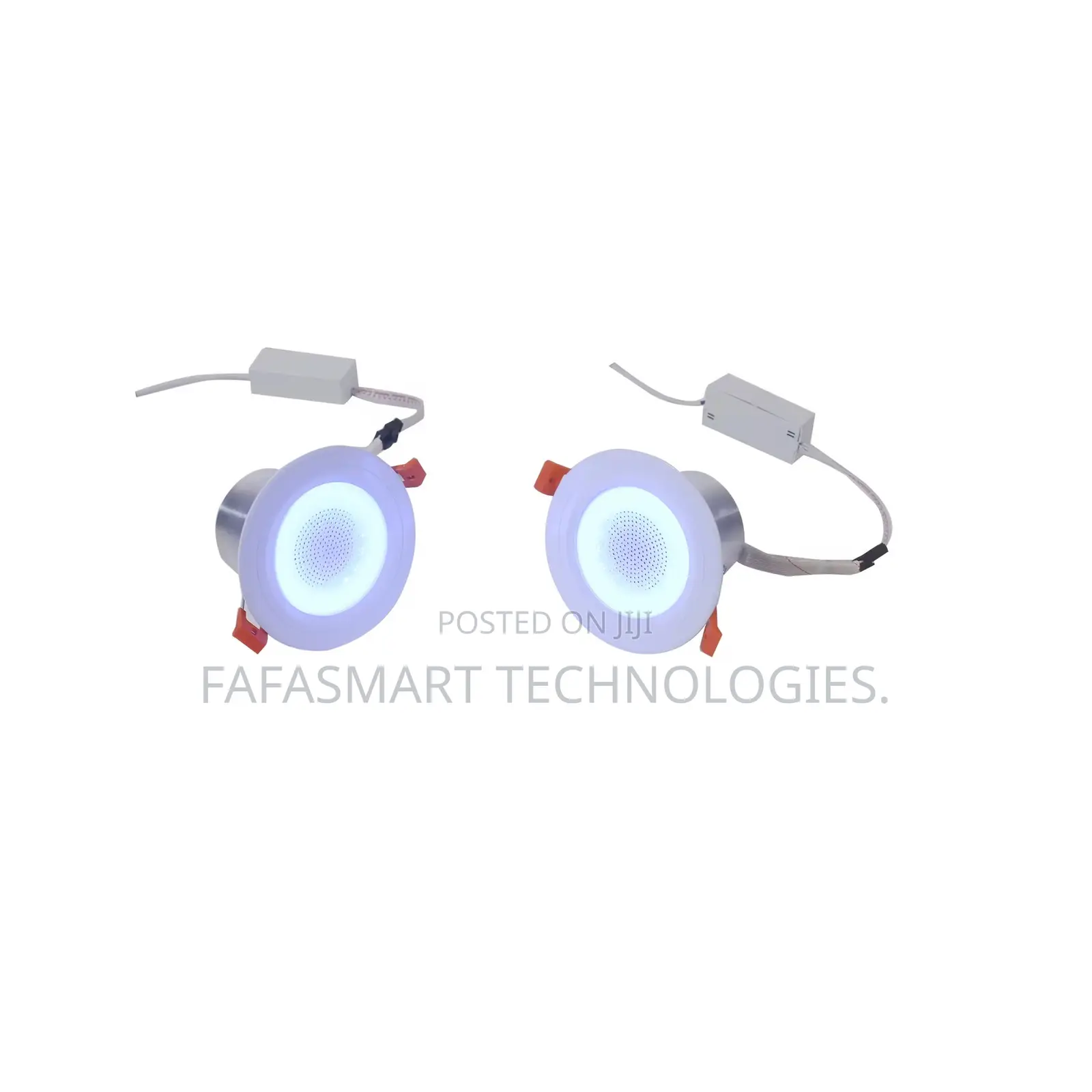 2 Active Ceiling Speakers With RGB Light 2.5inch Full Range Speakers