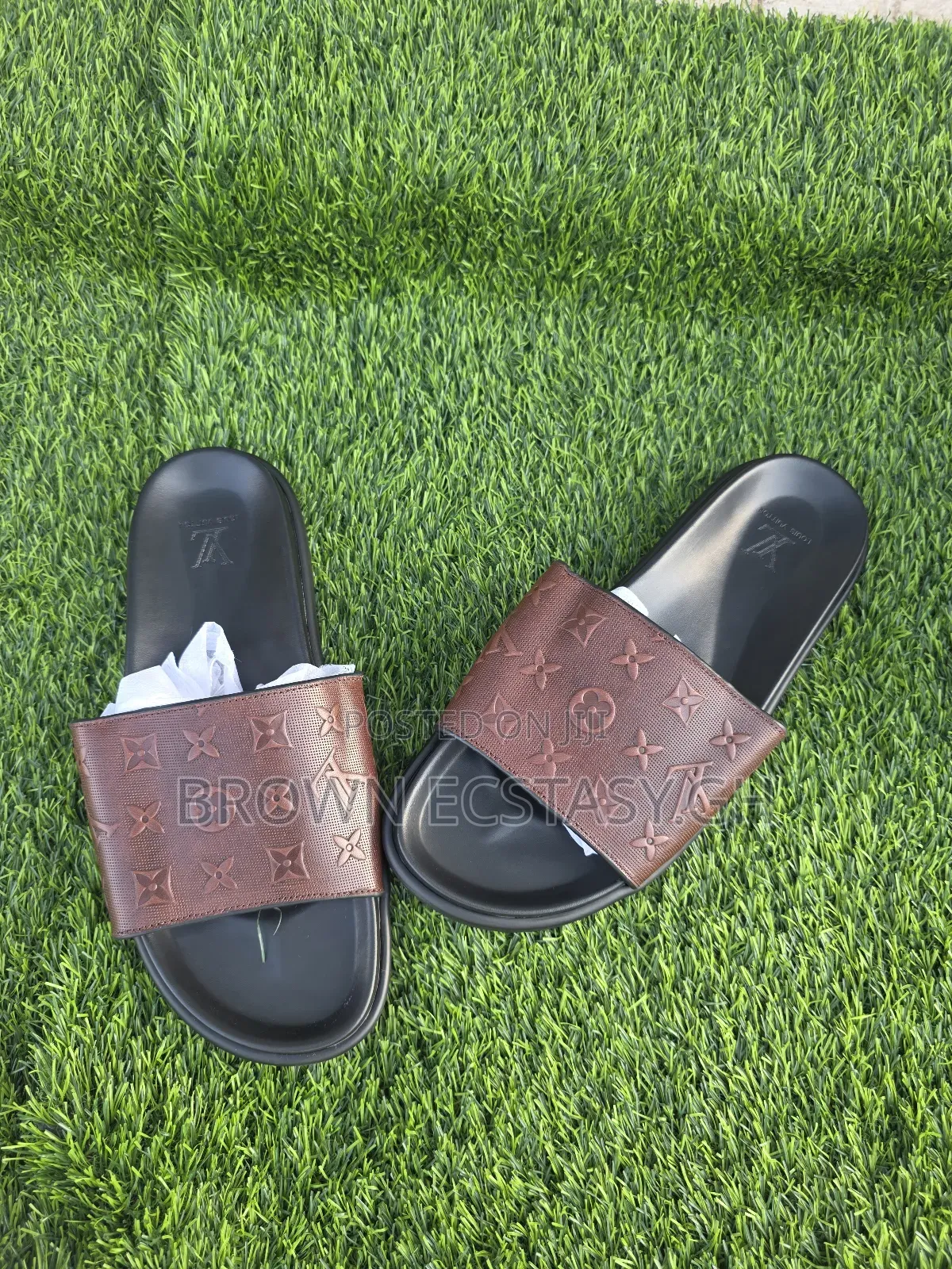 Designer Leather Slides (Swipe for More)