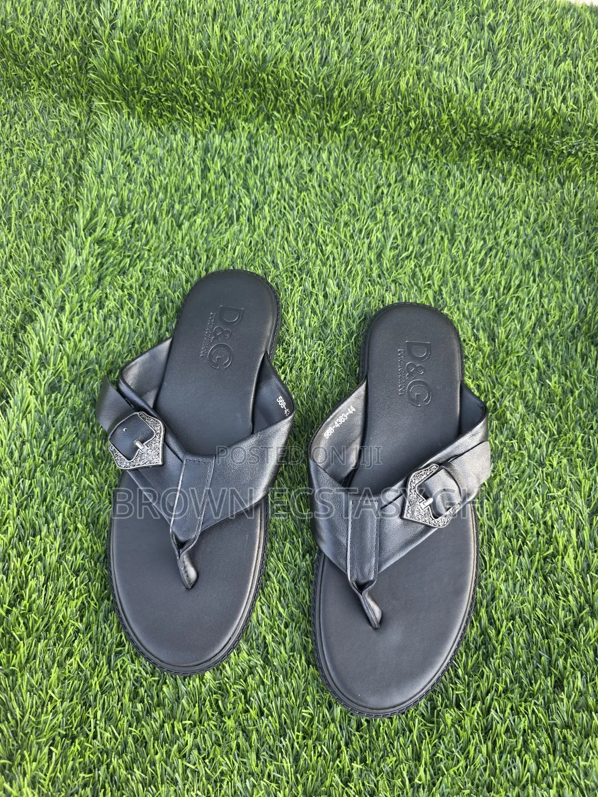 Designer Leather Slides (Swipe for More)