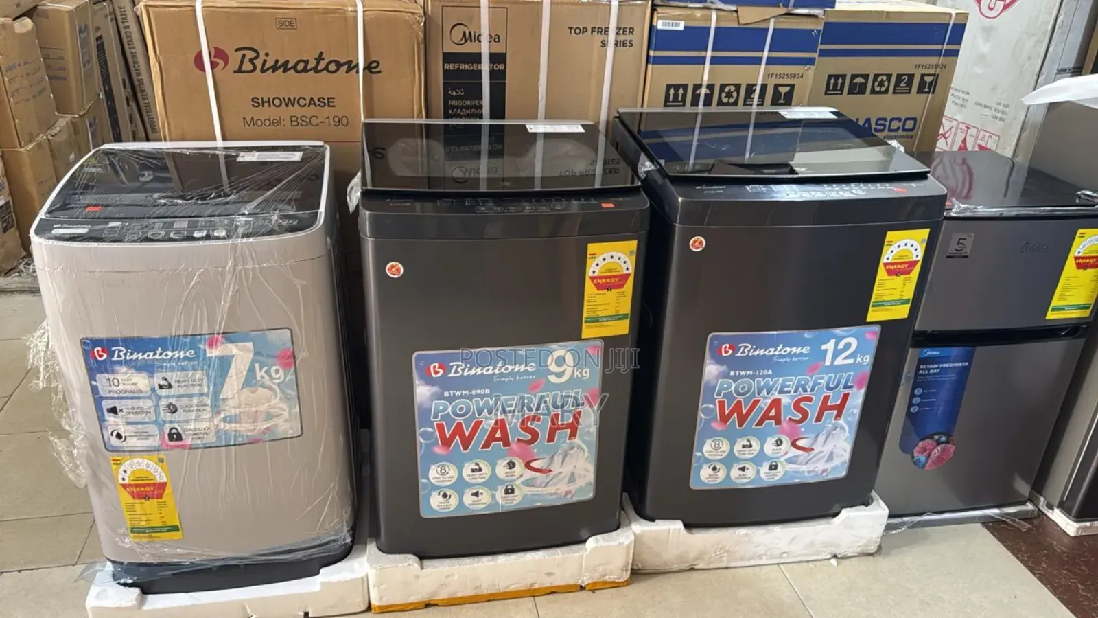 Binatone 7kg, 9kg and 12kg Fully Automatic Washing Machines