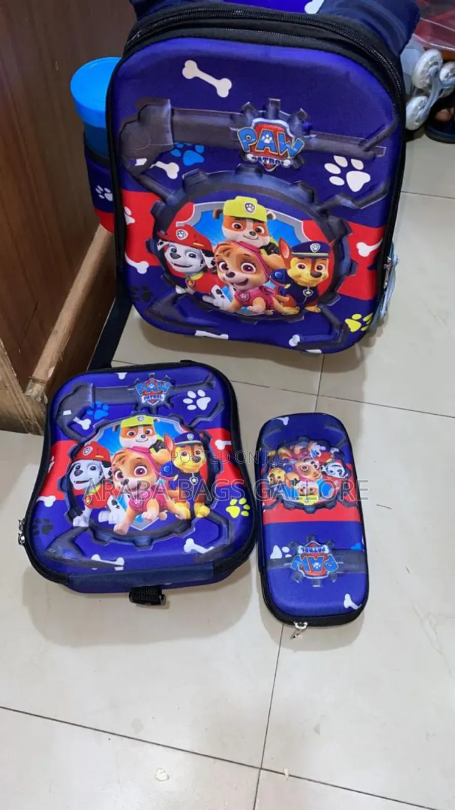 Complete Trolley Set With Pencil Case and Snack Bag