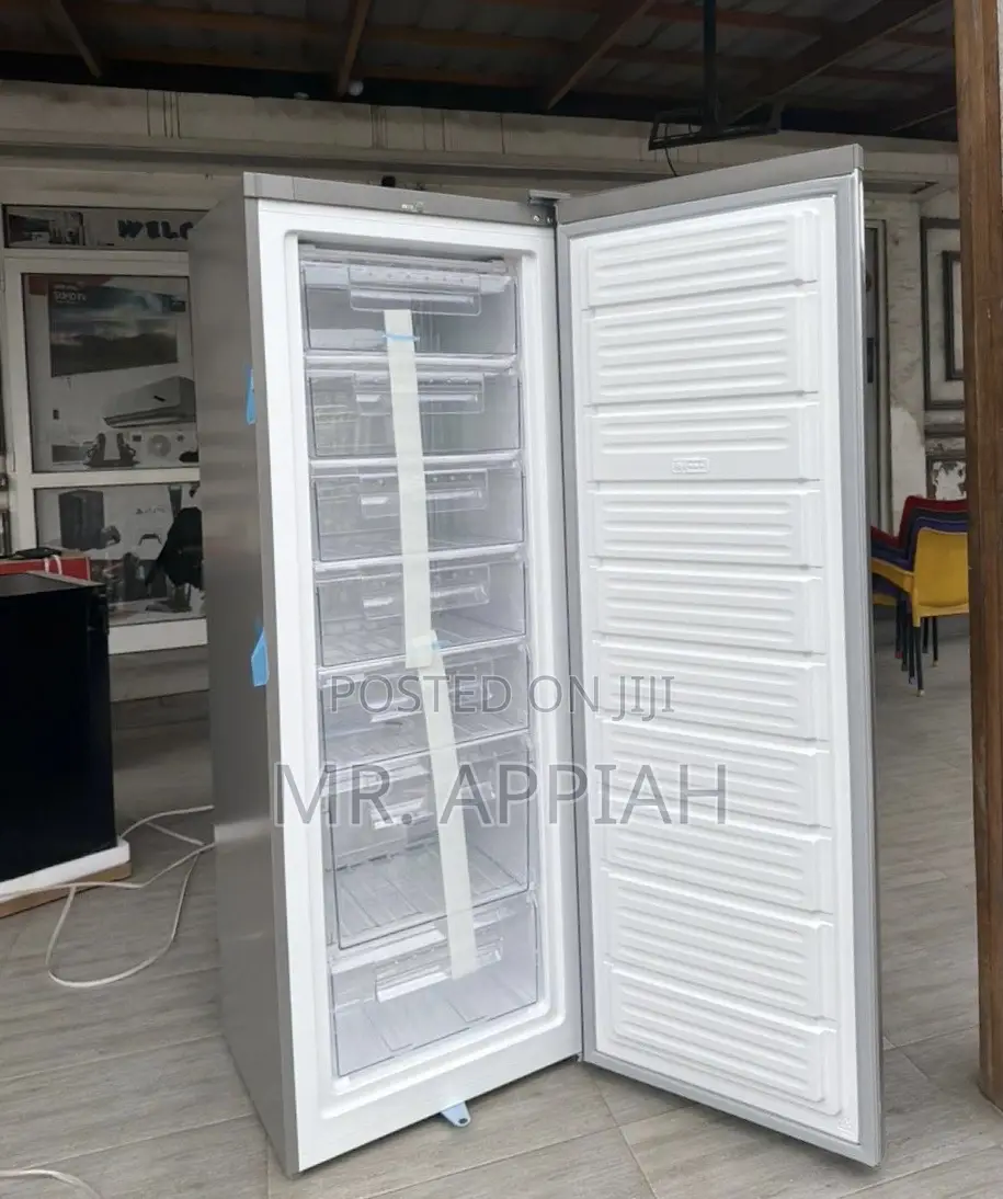 Shop New Nasco Single Door Upright Standing Freezer(Silver) 