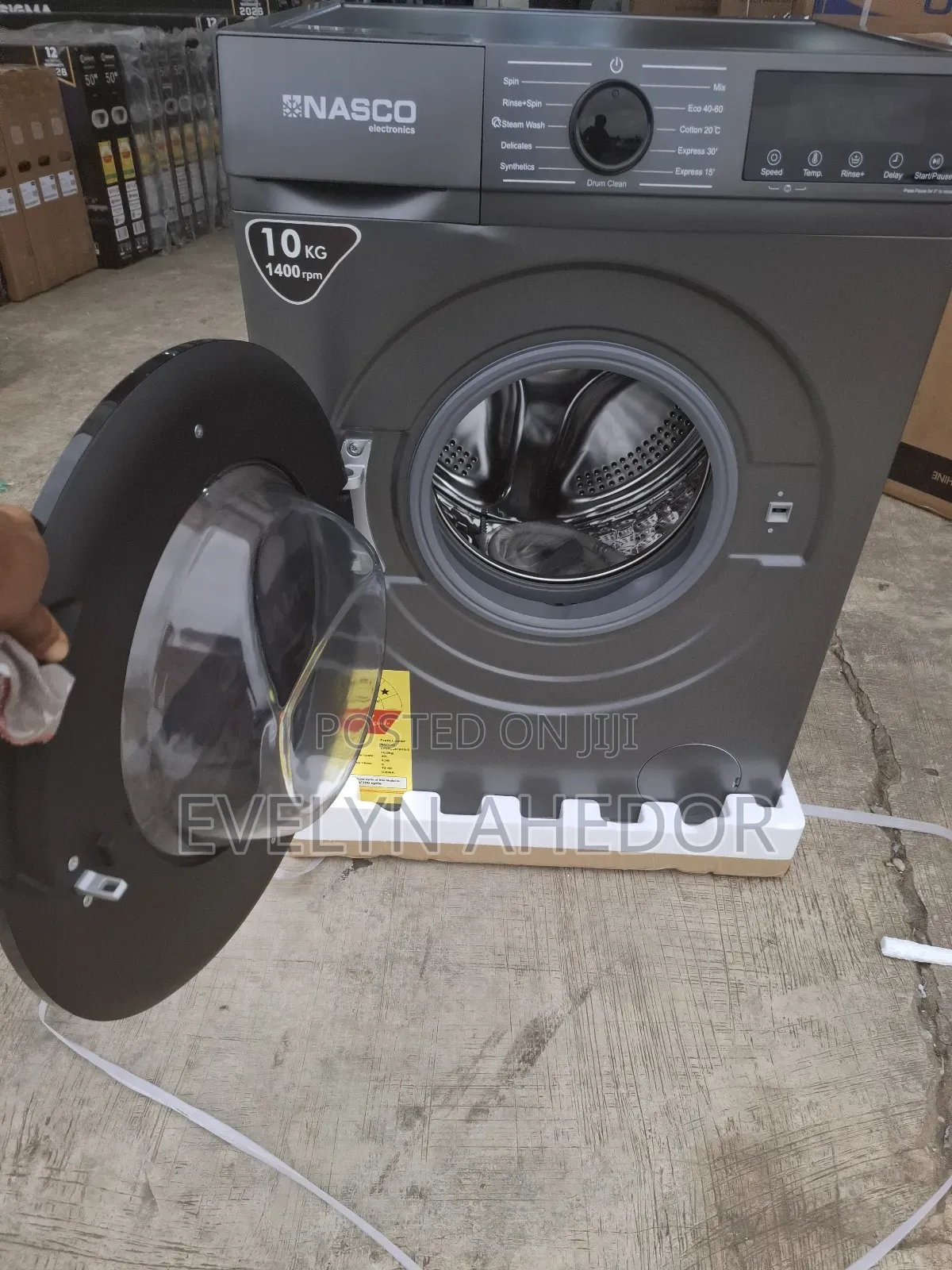 Nasco Full Automatic Front 10kg Washing Machine Brand for Sale