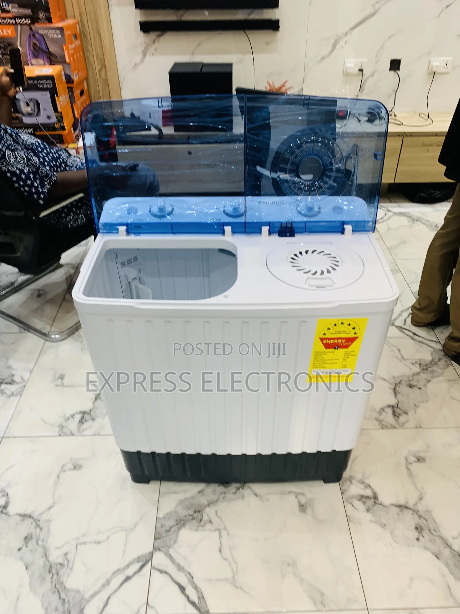 Wash and Spin Mode Function Nasco 10kg Topload Twintub