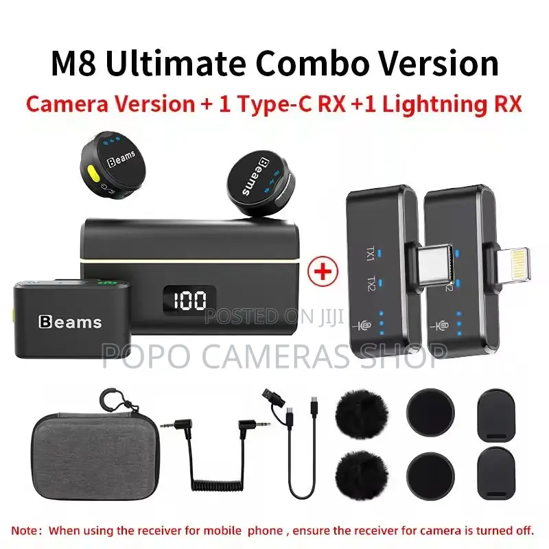 Beams M8 Ultimate Combo Lapel Microphone