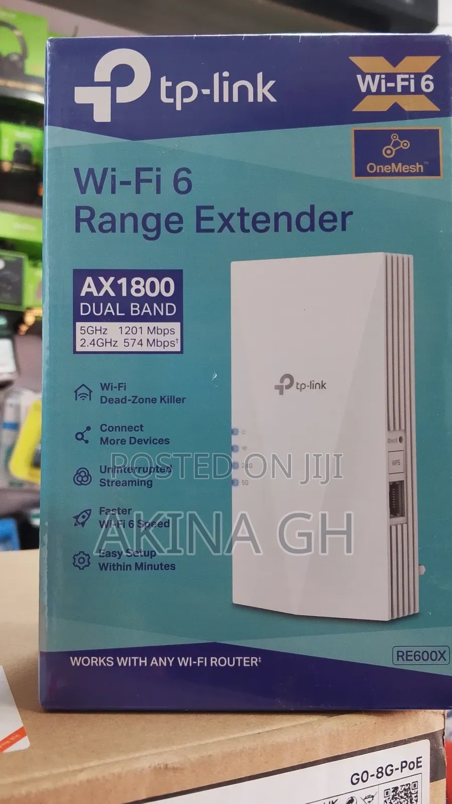 Tp Link Wi-Fi 6 Range Extender Ax1800 Dual Band (Re600x)