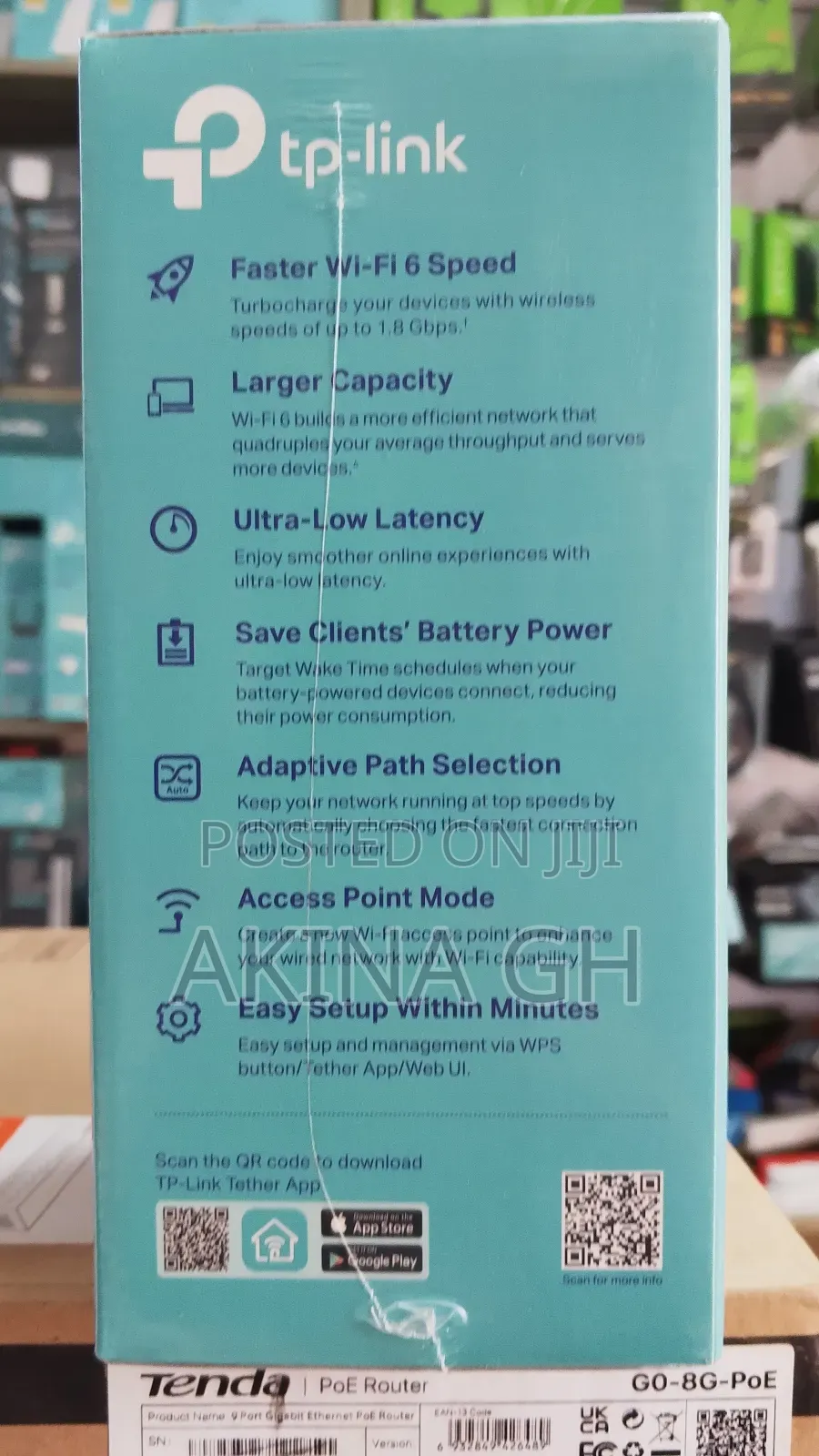 Tp Link Wi-Fi 6 Range Extender Ax1800 Dual Band (Re600x)
