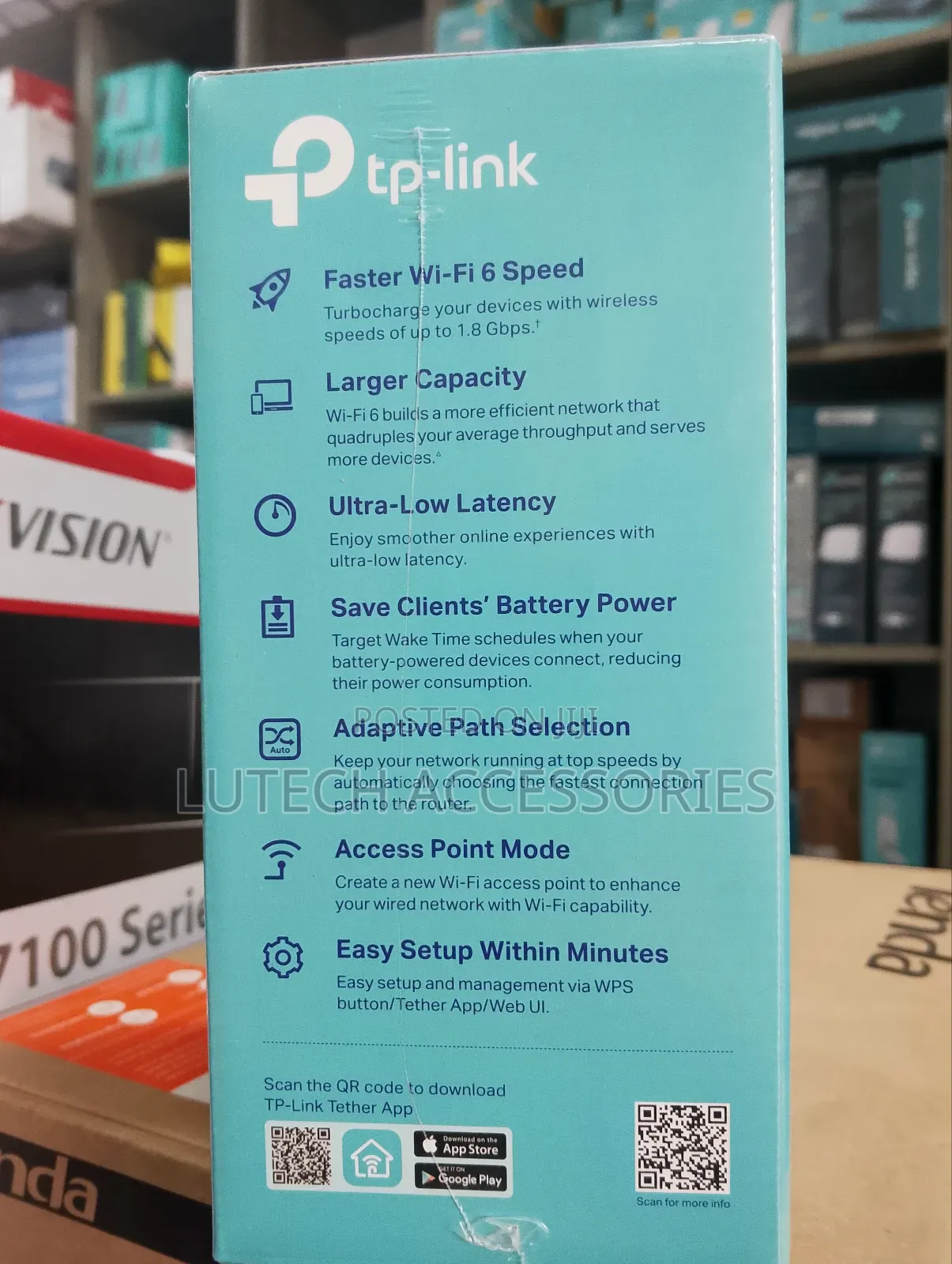 To Ink Wifi 6 Range Extender Ax1800 Dual Band (Re600x)
