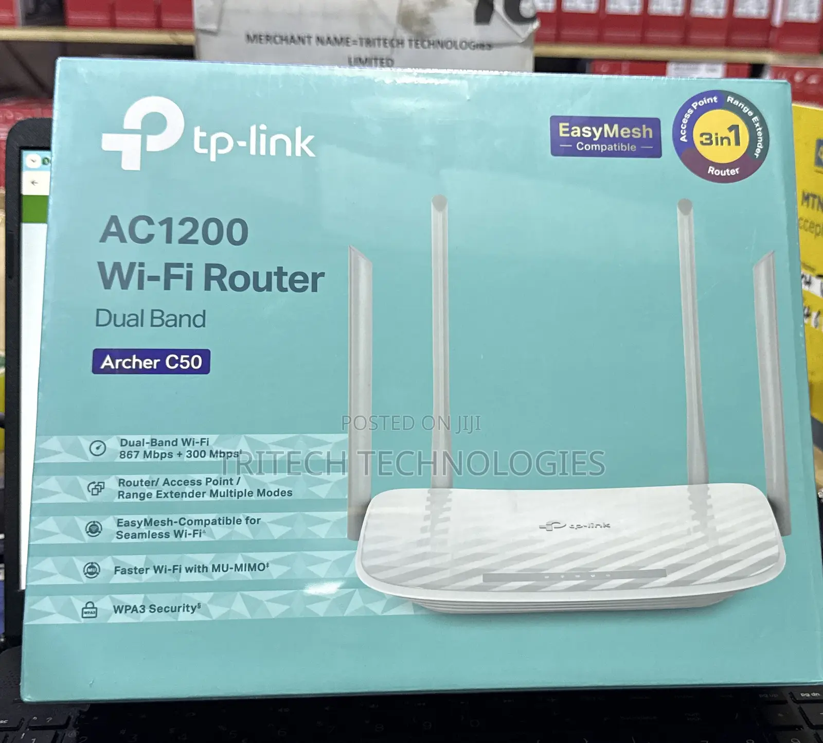 Tp-Link Archer C50 Dual Band Wifi Router Ac1200