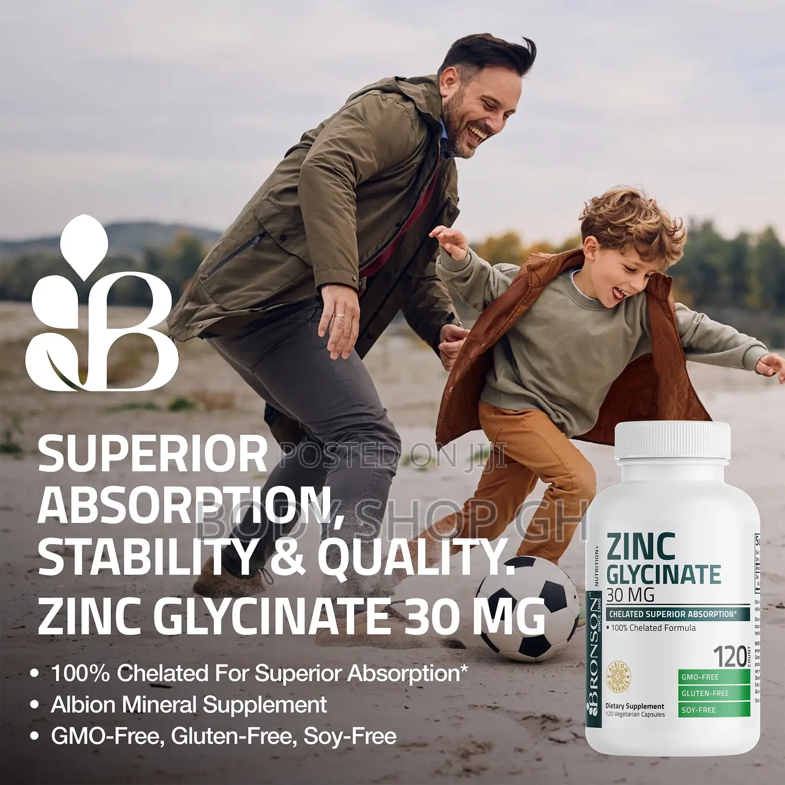 Bronson Zinc Glycinate 30mg Chelated Superior Absorption 100% Formula