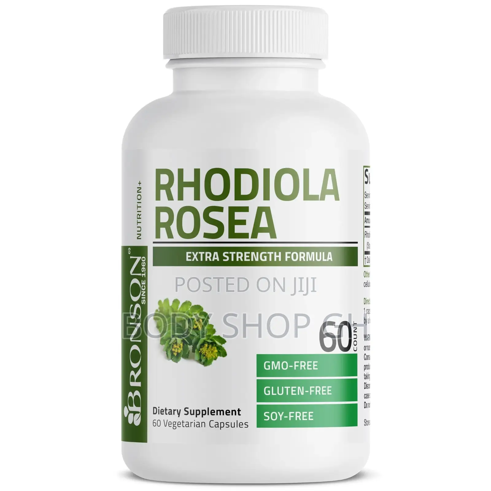 Bronson Rhodiola Rosea Capsules - Brain, Stress and Mood Support