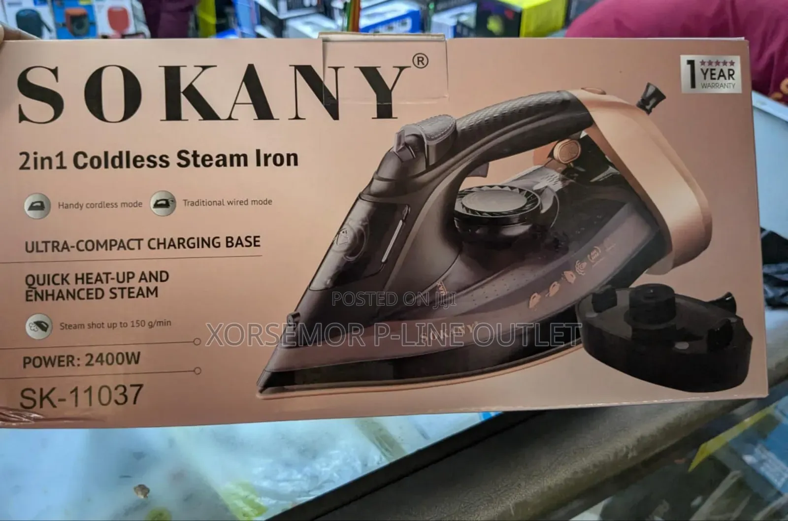 Sokany Sk- 11037 Cordless Steam Iron