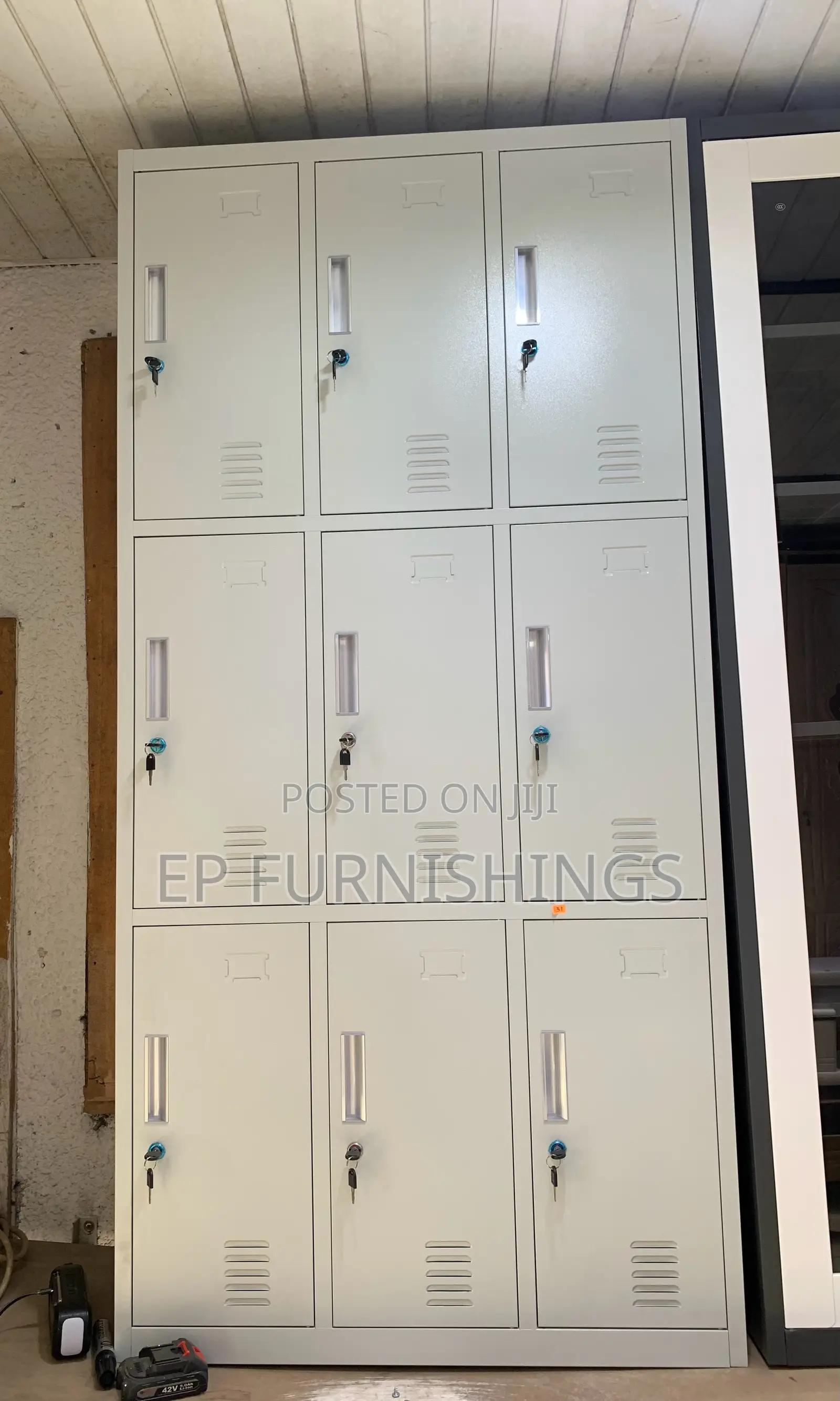 9 Compartment Steel Locker
