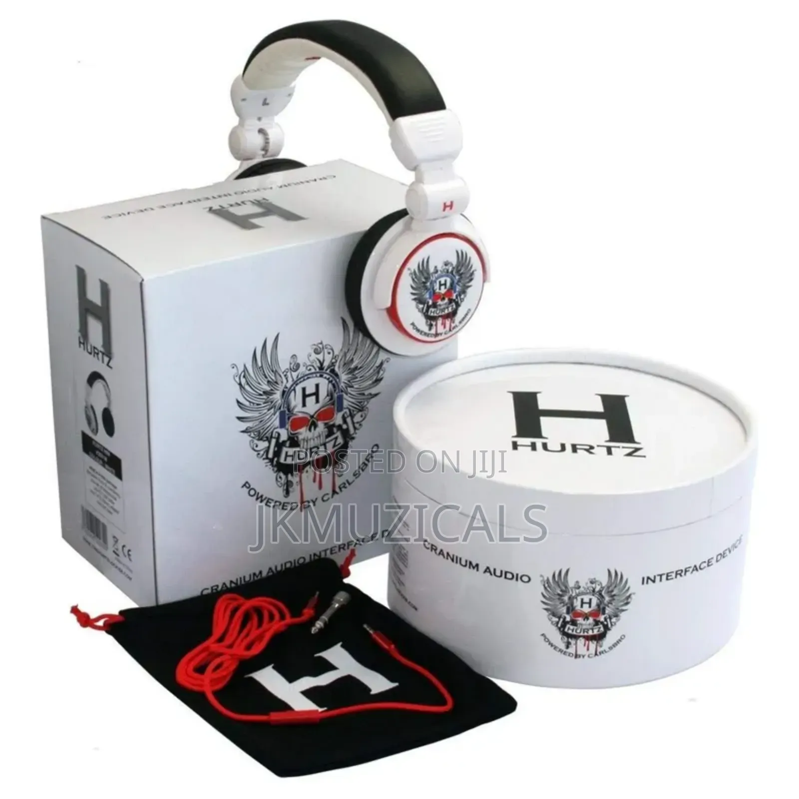 White Headset_ Cranium Audio Interface Device_ Hurtz
