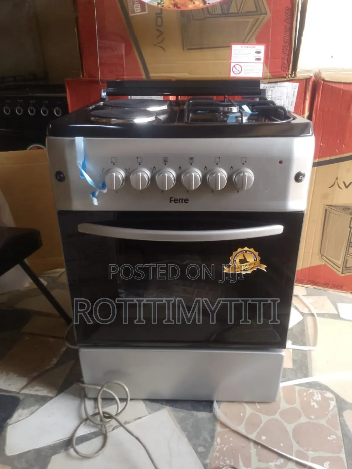 Ferre 2 Gas 2 Elect. Smart Cooker 60x60