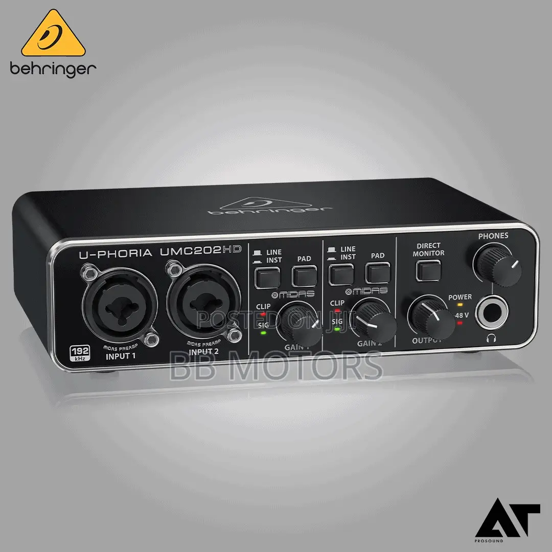 Behringer Umc202hd Soundcard