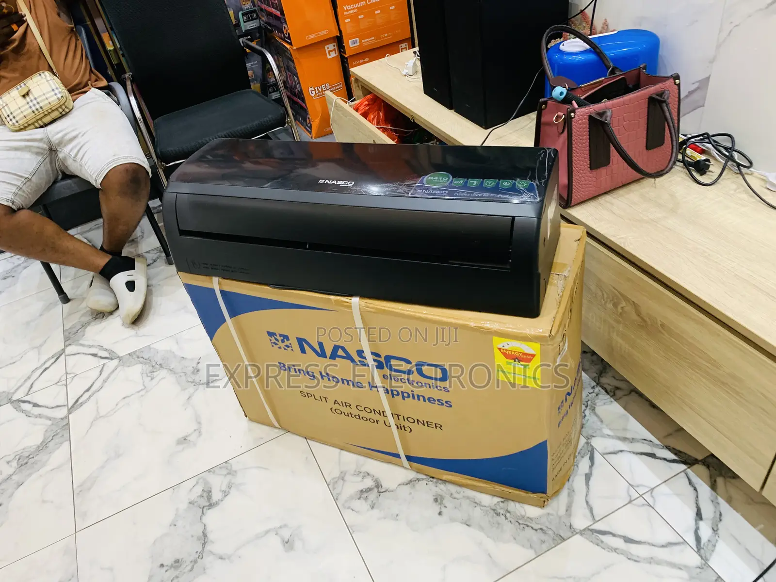 Ultra Modern Sleek Air Conditioner Nasco Black 1.5hp