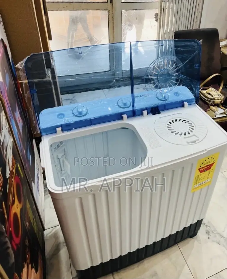 Energy Efficient Nasco 10kg Semi-Automatic Washing Machine(White)