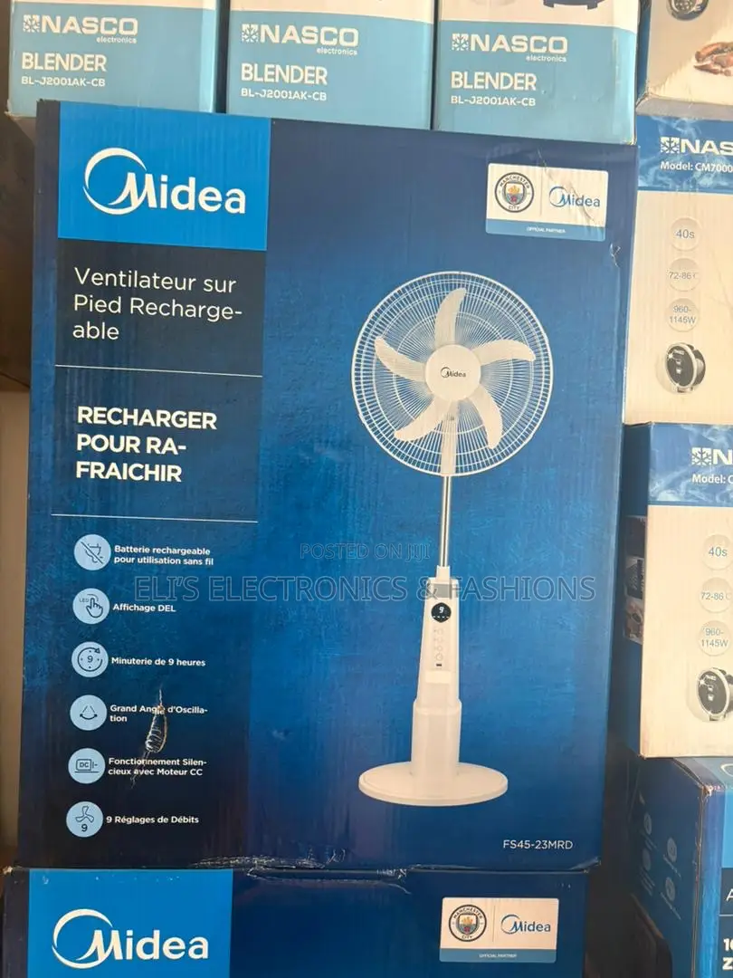 Midea Rechargeable Standing Fan