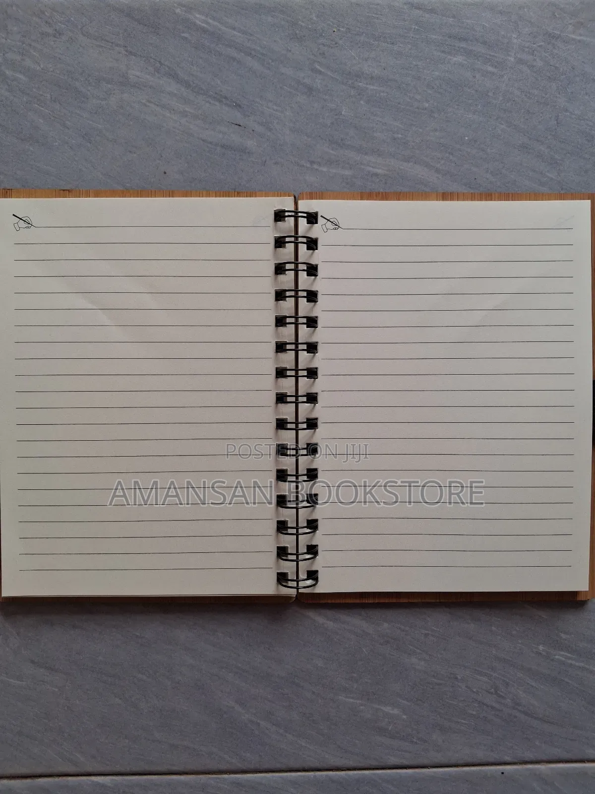 A5 Notebook With Light Brown Wooden Cover (Medium)