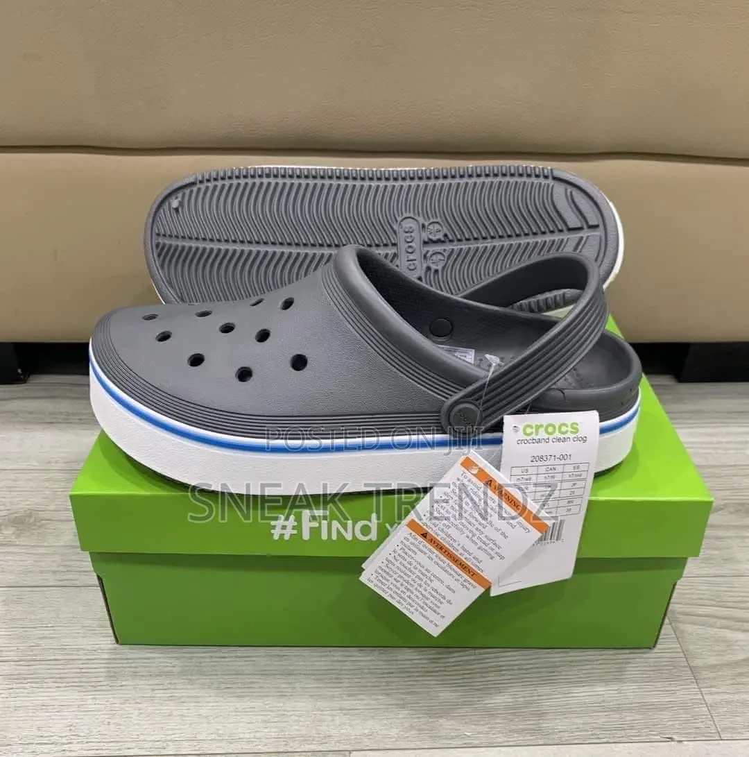 Original Crocs Black Grey Midnight Blue N White