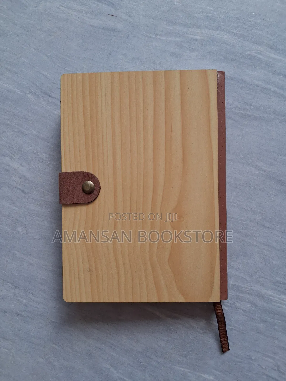 Notebook With Light Brown Wooden Cover (Small)