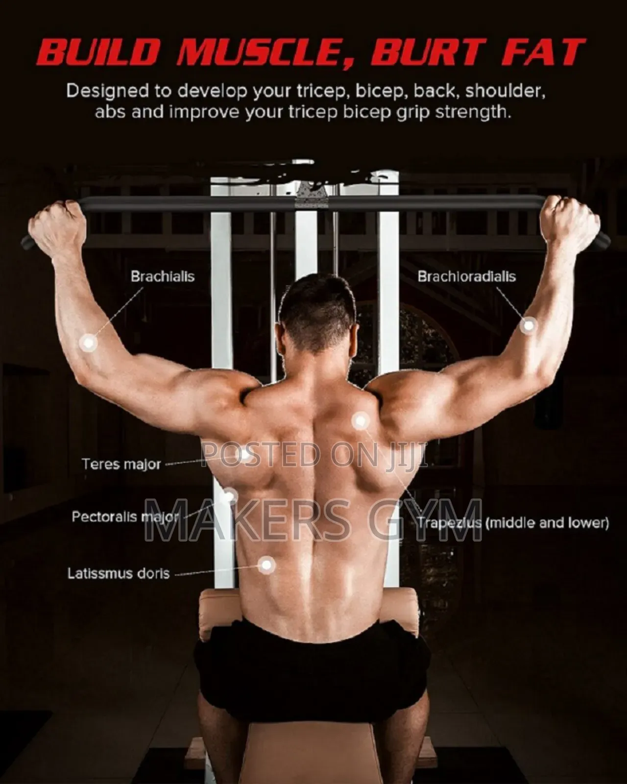 Lat Pulldown Bar (Cable Machine) Commercial