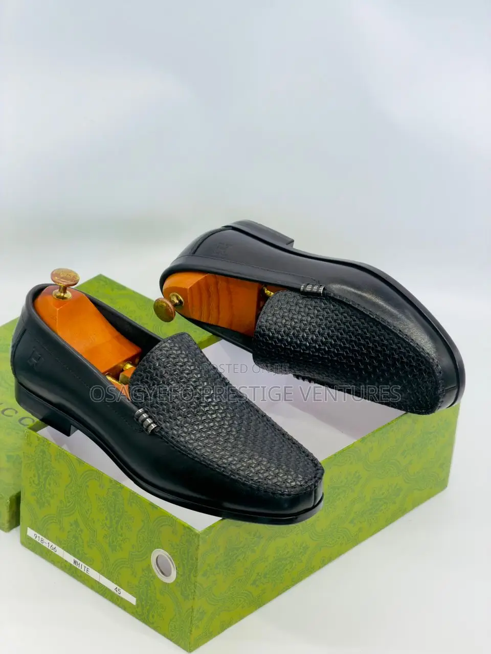 Premium Leather Hermes Shoe Black