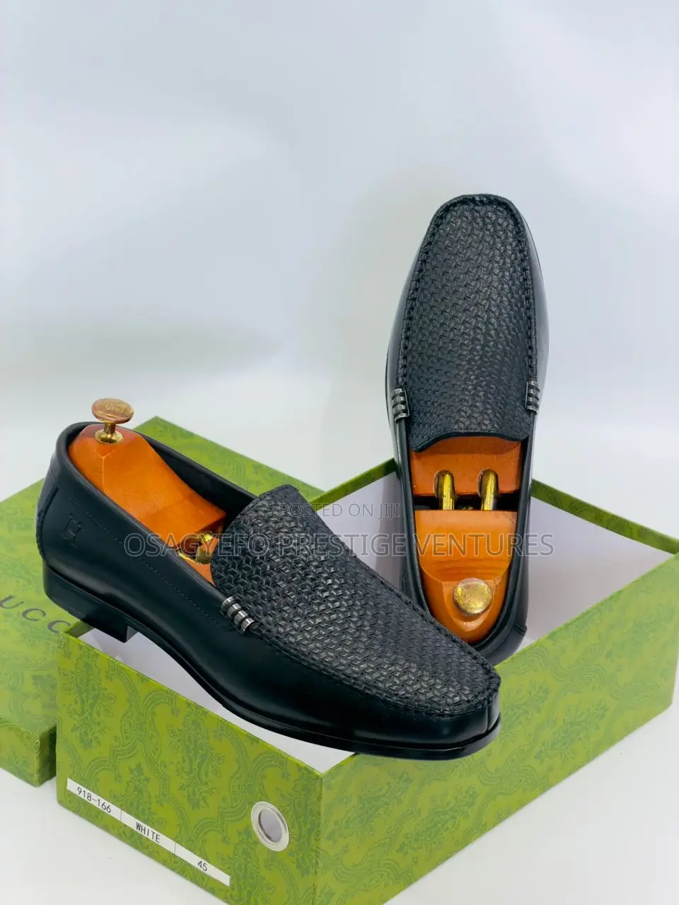 Premium Leather Hermes Shoe Black