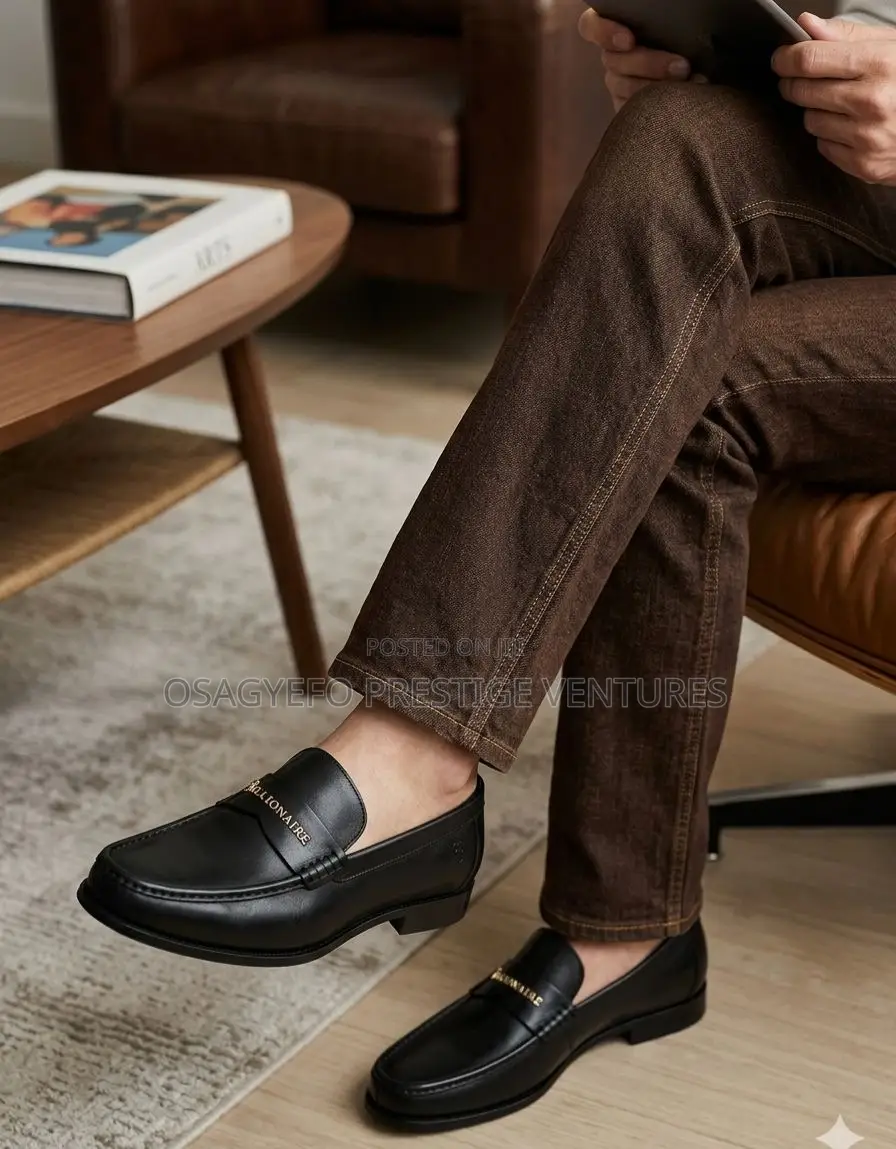 Premium Leather Billionaire Shoe Black