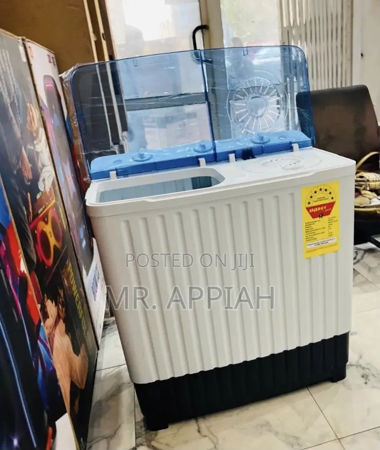 Solid Quality Nasco Twin Tub Semi-Auto Washing Machine(White)10kg 