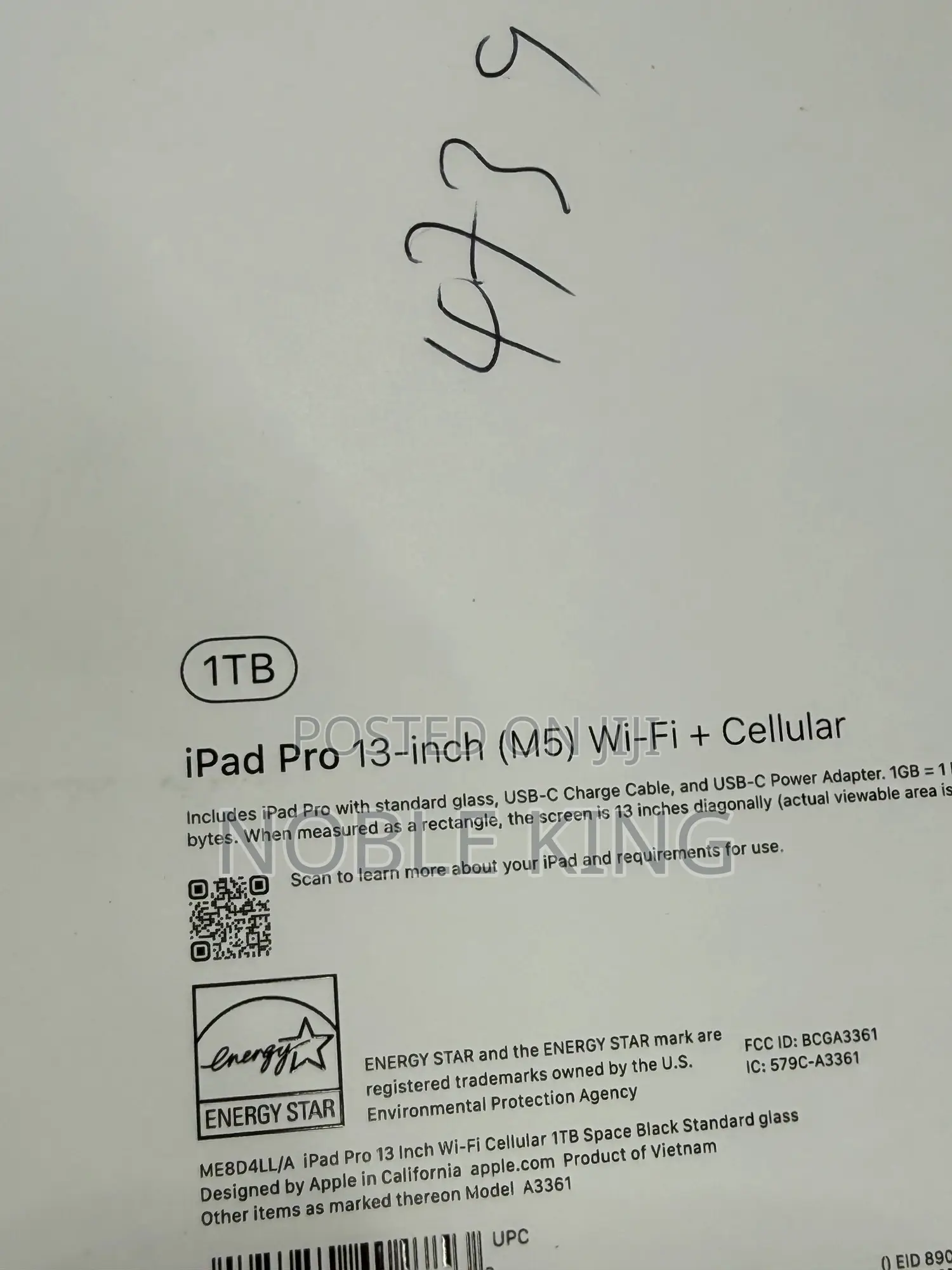 New Apple iPad Pro 13 (2024) 1 TB Black