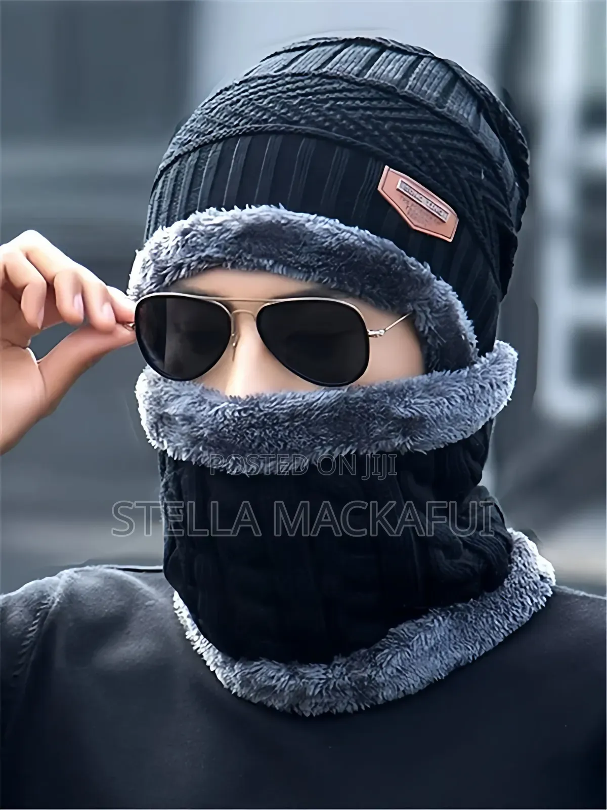 Winter Hat With Scarf