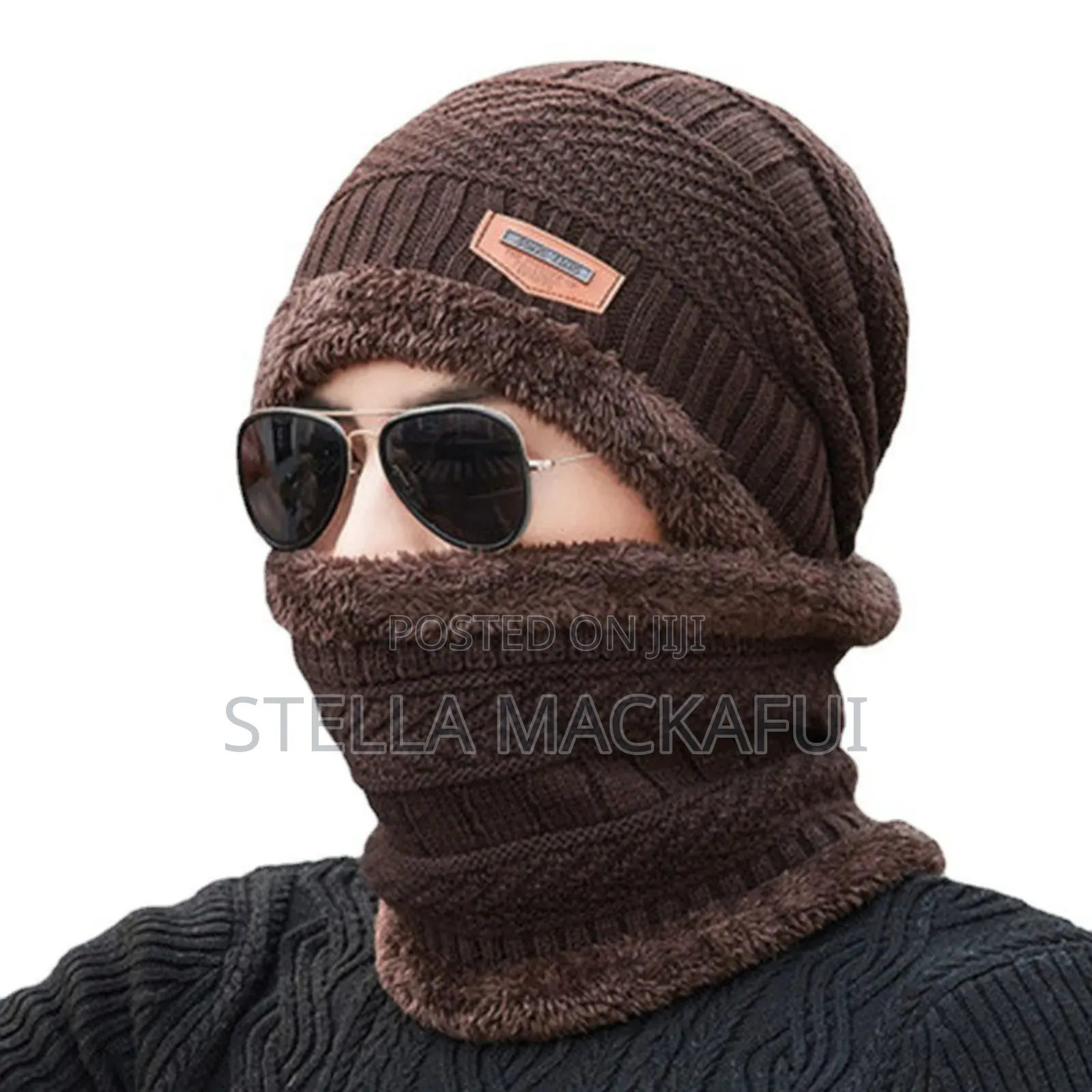Winter Hat With Scarf
