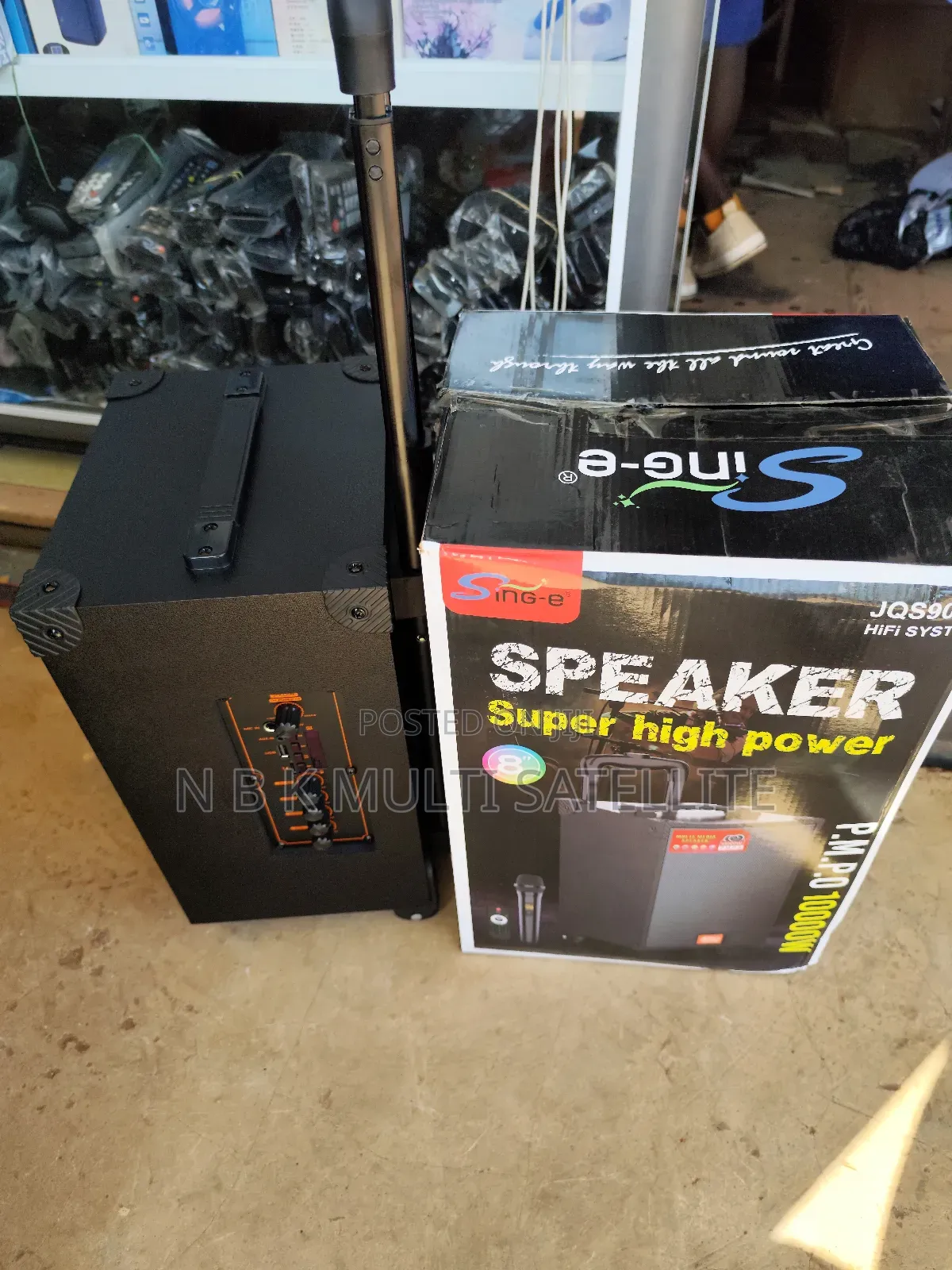 Portable High Power Bluetooth Subwoofer With 1 Microphone
