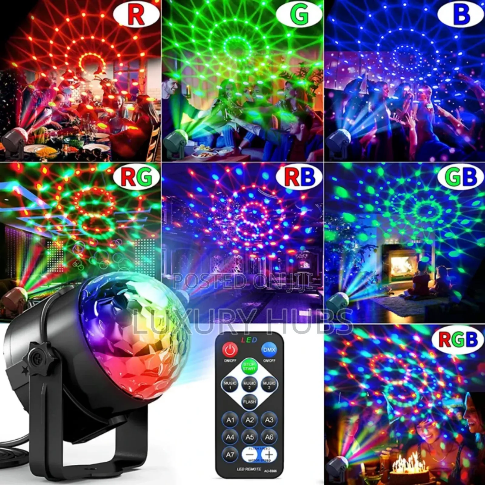 RGB Sound Activated Stage Light