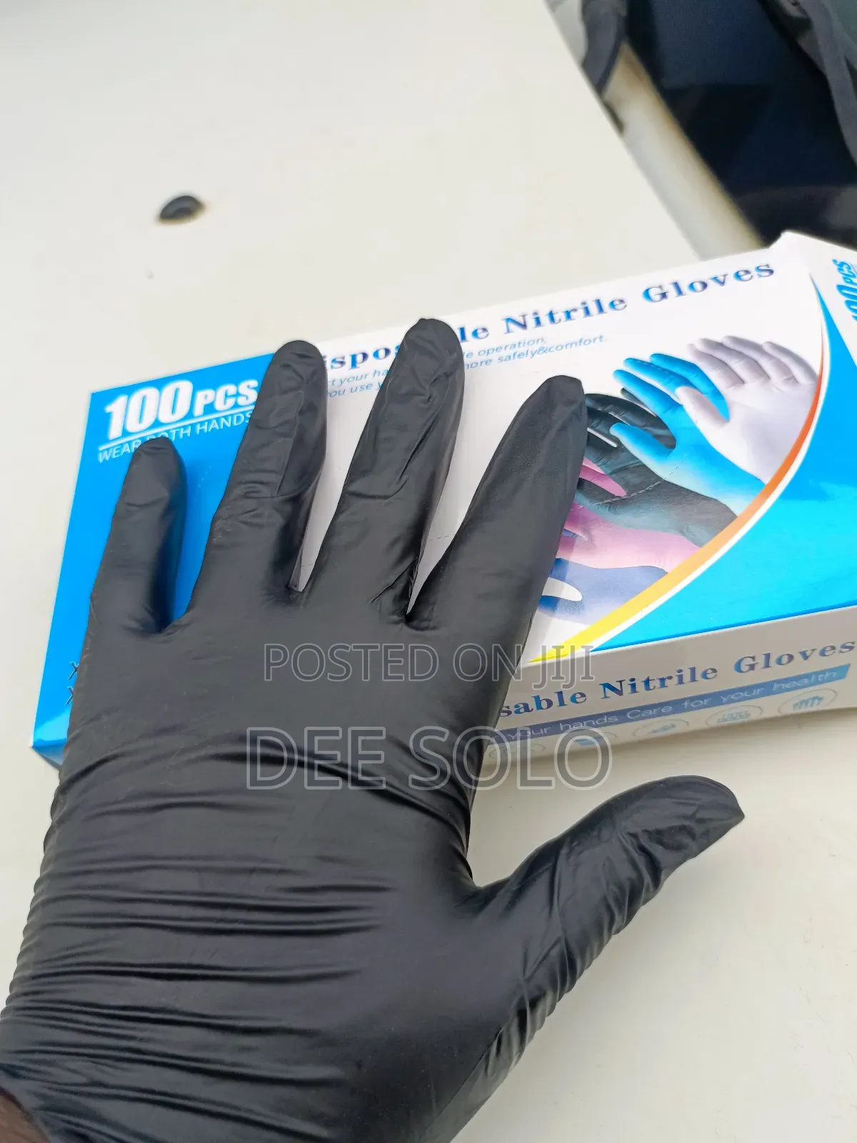 Black Nitrile Examination Gloves