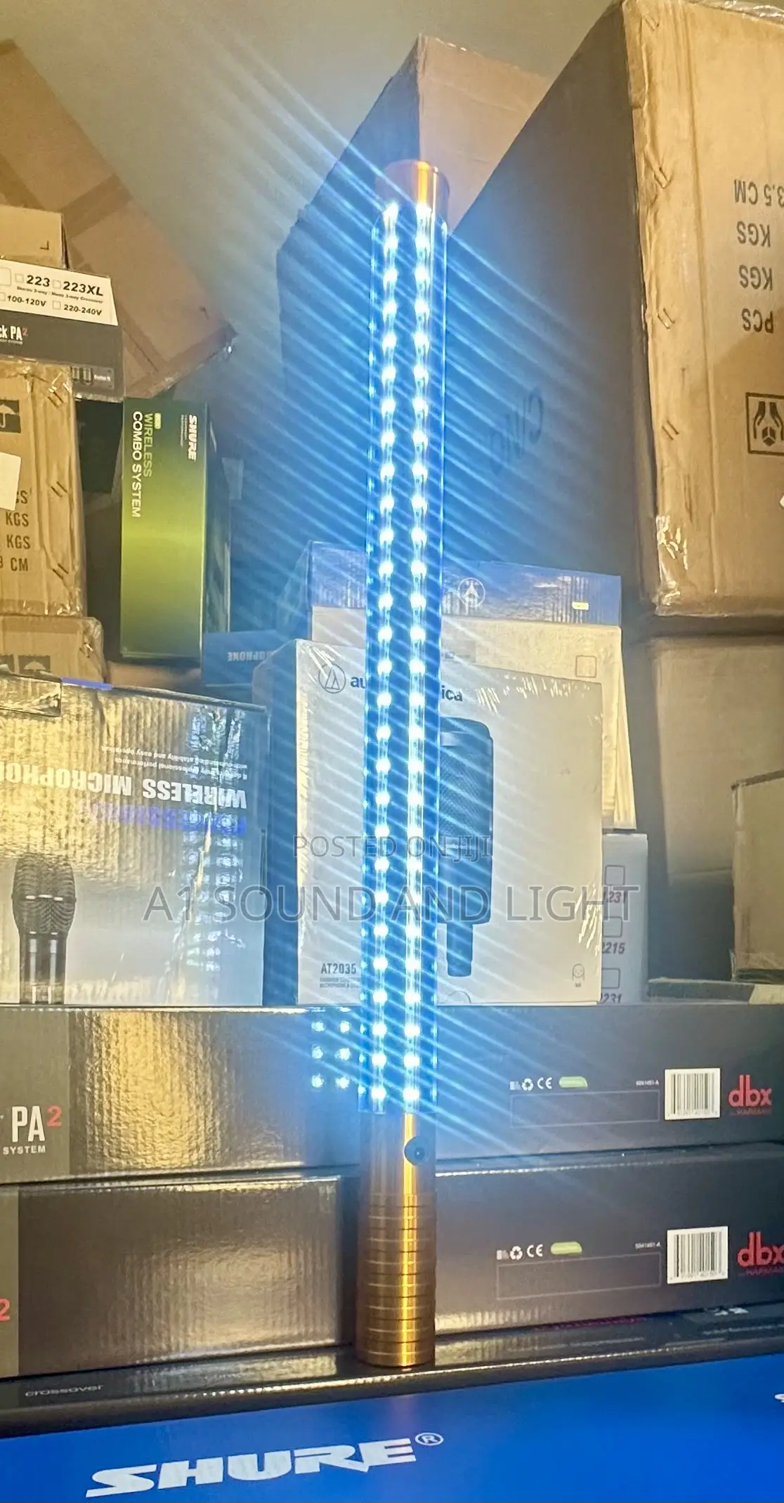 60cm Led Champagne Baton Gold