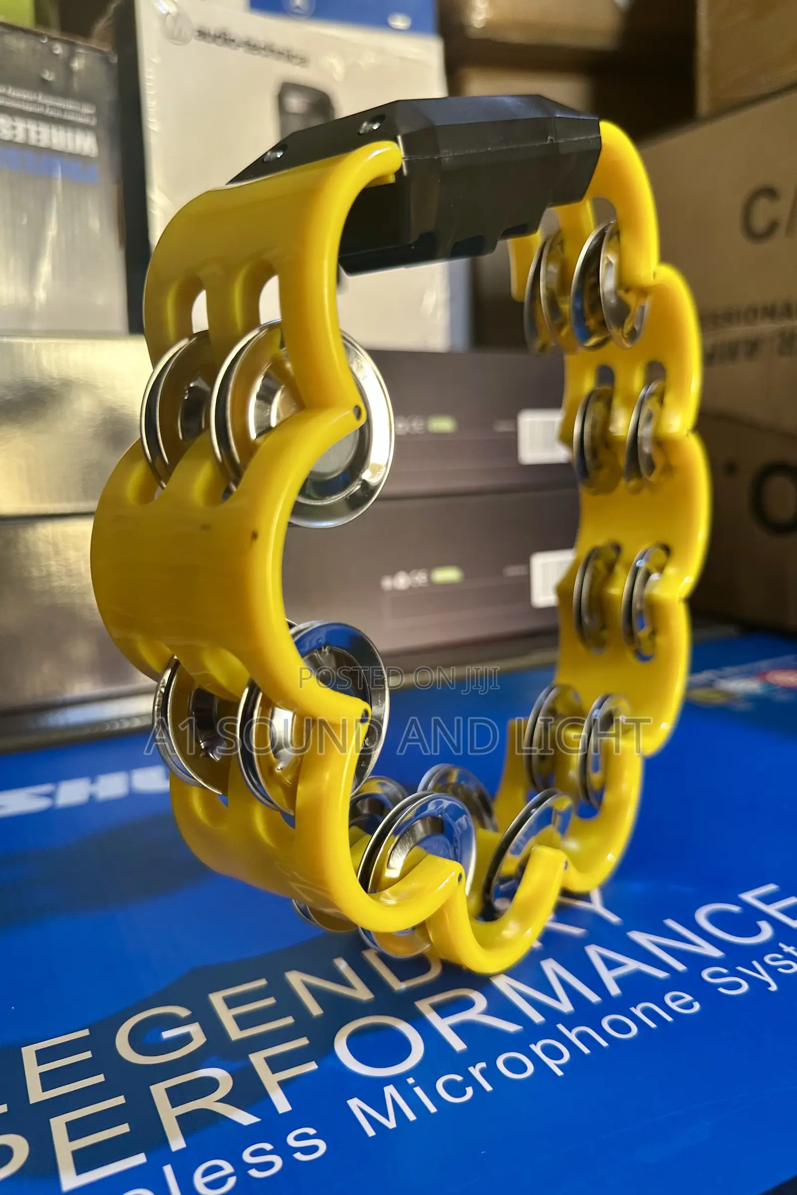 21.5cm Plastic Handle Tambourine