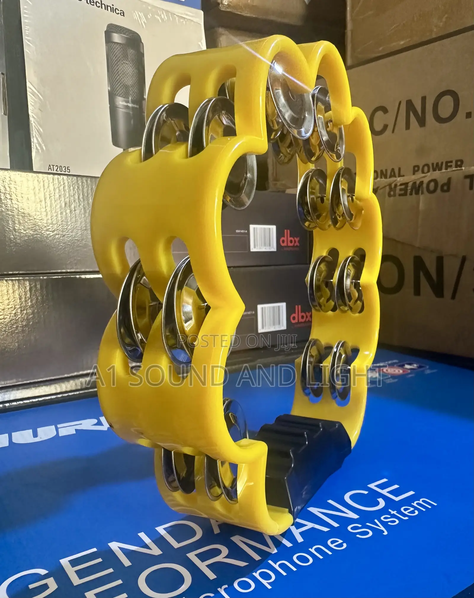 21.5cm Plastic Handle Tambourine