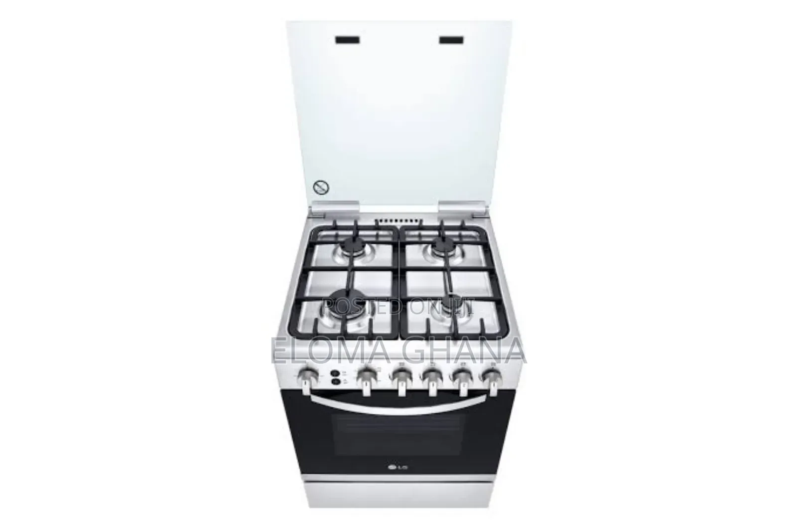 The Lg Fa211rma Is A 60x60cm Silver /Gray Freestanding Gas Cooker