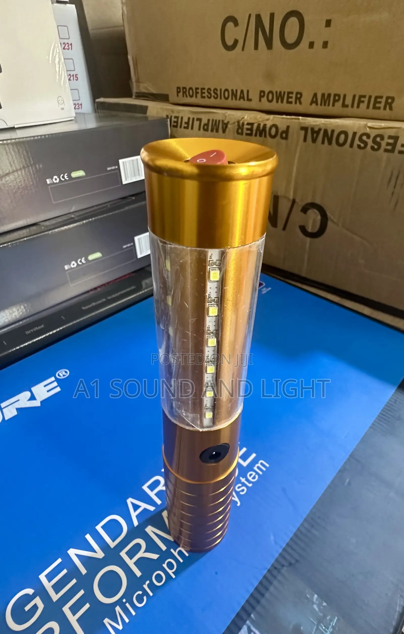 22.5cm Led Champagne Baton Gold