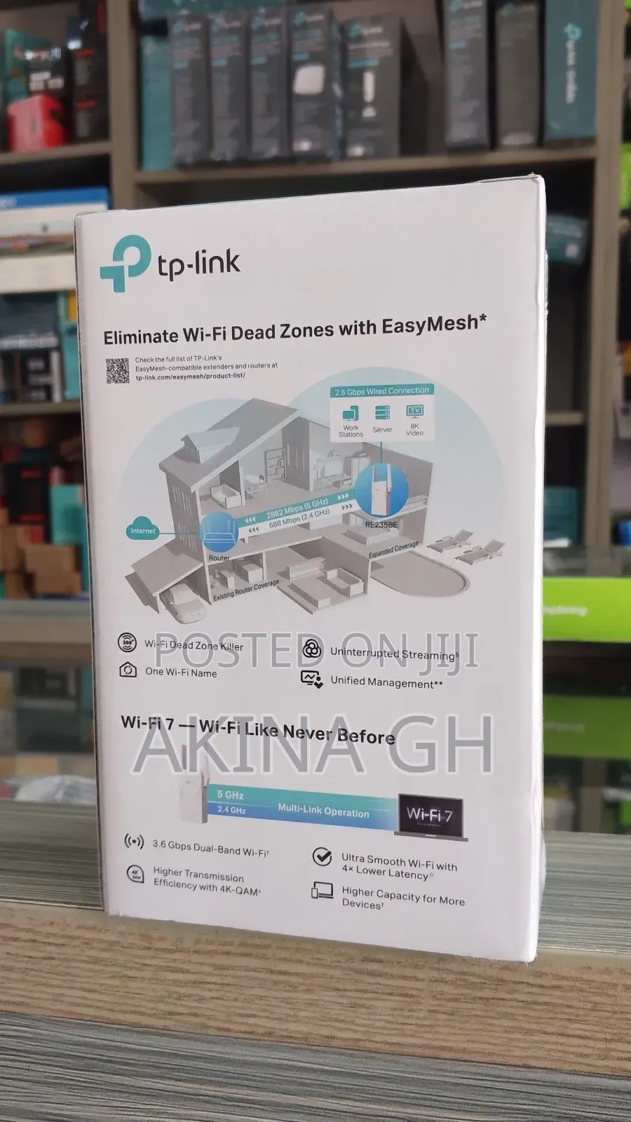 Tp Link Wi-Fi 7 Be3600 Dual Band Range Extender (Re235be)