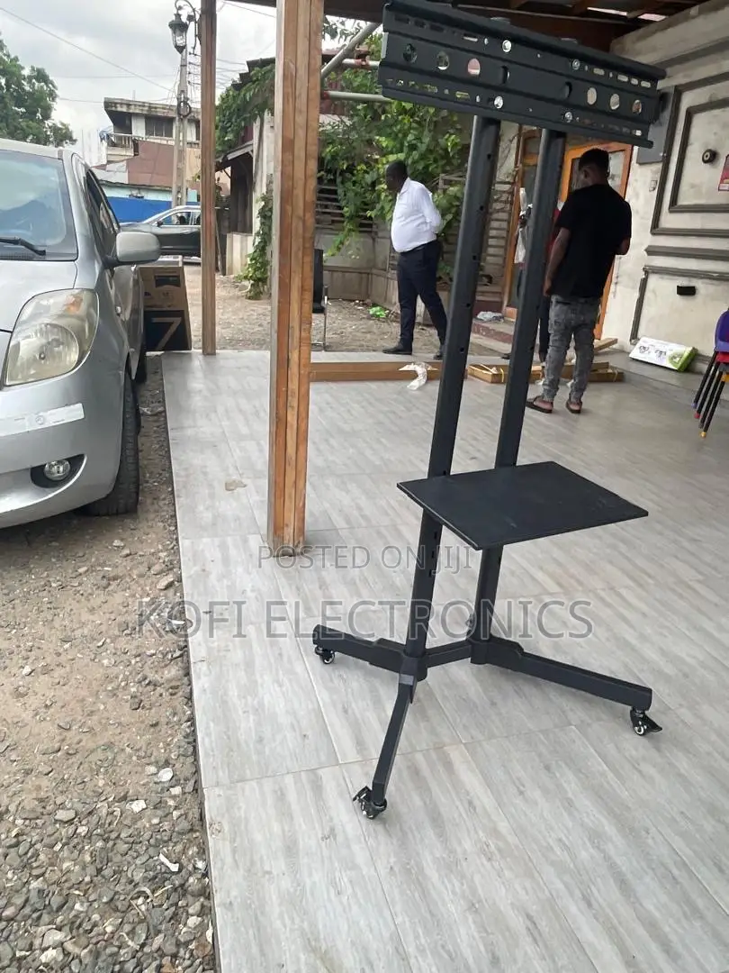 Glamorous Heavy-duty Trolley Tv Stand: Style Meets Portability