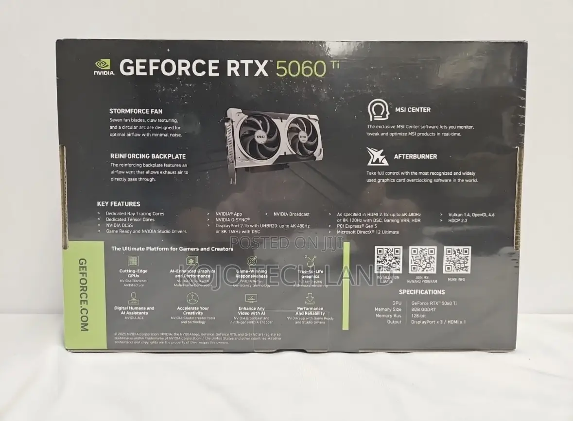 Msi RTX 5060ti 8gb