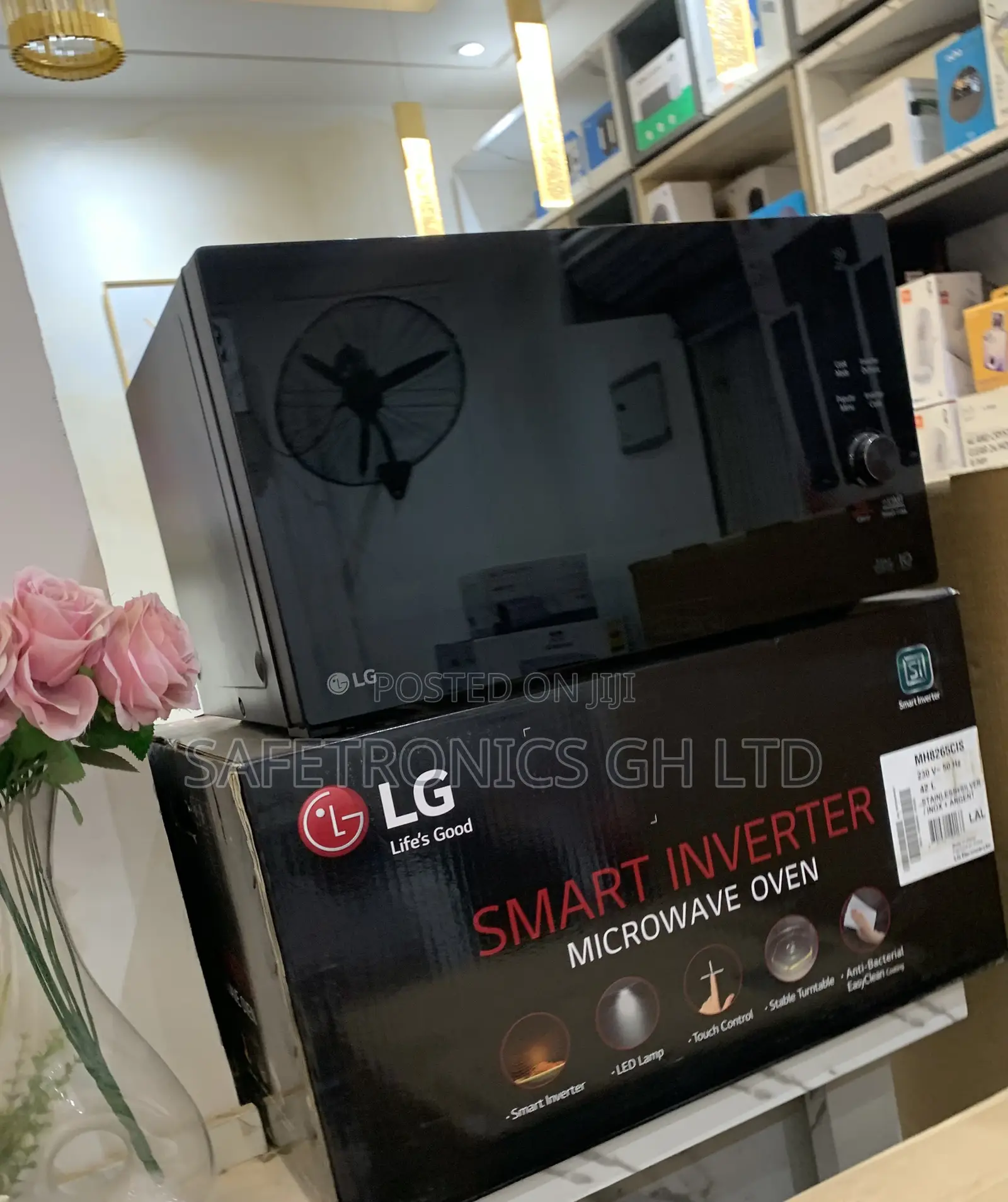 Super Classic Lg Black Smart Inverter 42 Liters Electric Microwave